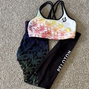 Peloton Colorful Geometric Activewear Set